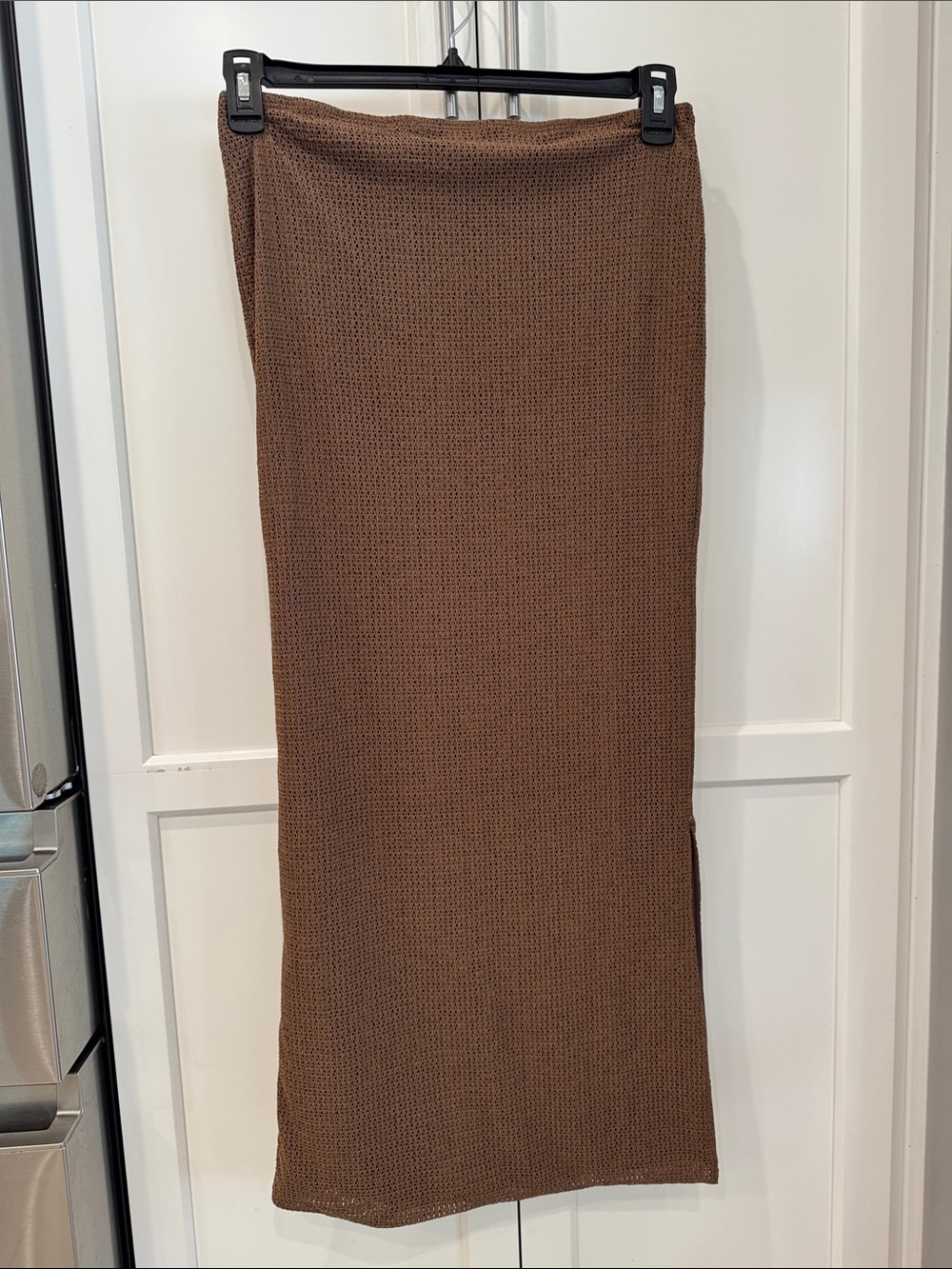 Women’s Brown Knit Maxi Skirt